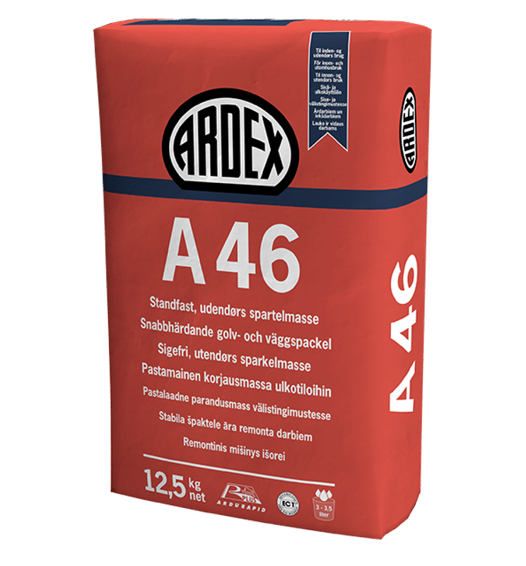 ARDEX A46-12,5kg ARDEX A46 ātri žūstoša špaktele āra darbiem - Image 1
