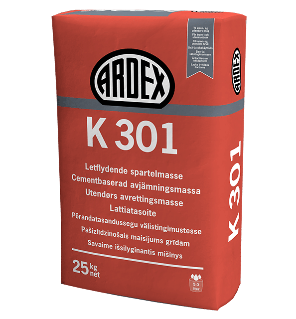 ARDEX-K-301-25-kg-low ARDEX K301 pašizlīdzinošais maisījums āra darbiem - Image 1