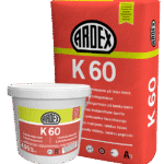ARDEX K60 lateksa bāzes pašizlīdzinošais maisījums grīdām