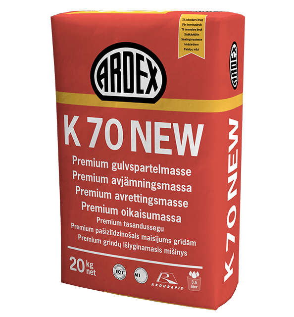 ARDEX-K-70-NEW-20kg-low ARDEX K70 NEW PREMIUM pašizlīdzinošais maisījums grīdām - Image 1