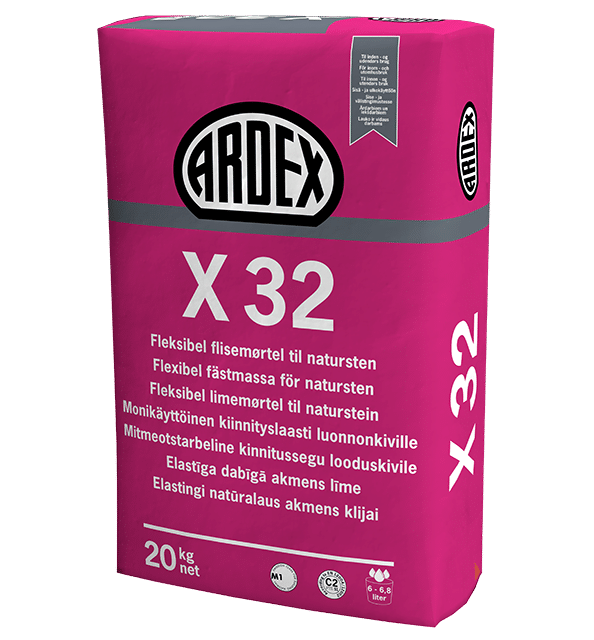 ARDEX-X-32-low ARDEX X32 elastīga līme dabīgam akmenim (C2FTE/S1) - Image 1