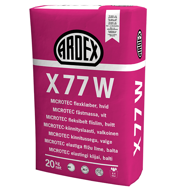 ARDEX-X-77-W-low ARDEX X77 W MICROTEC elastīga līme, balta (C2T(T)E(E)/S1) - Image 1