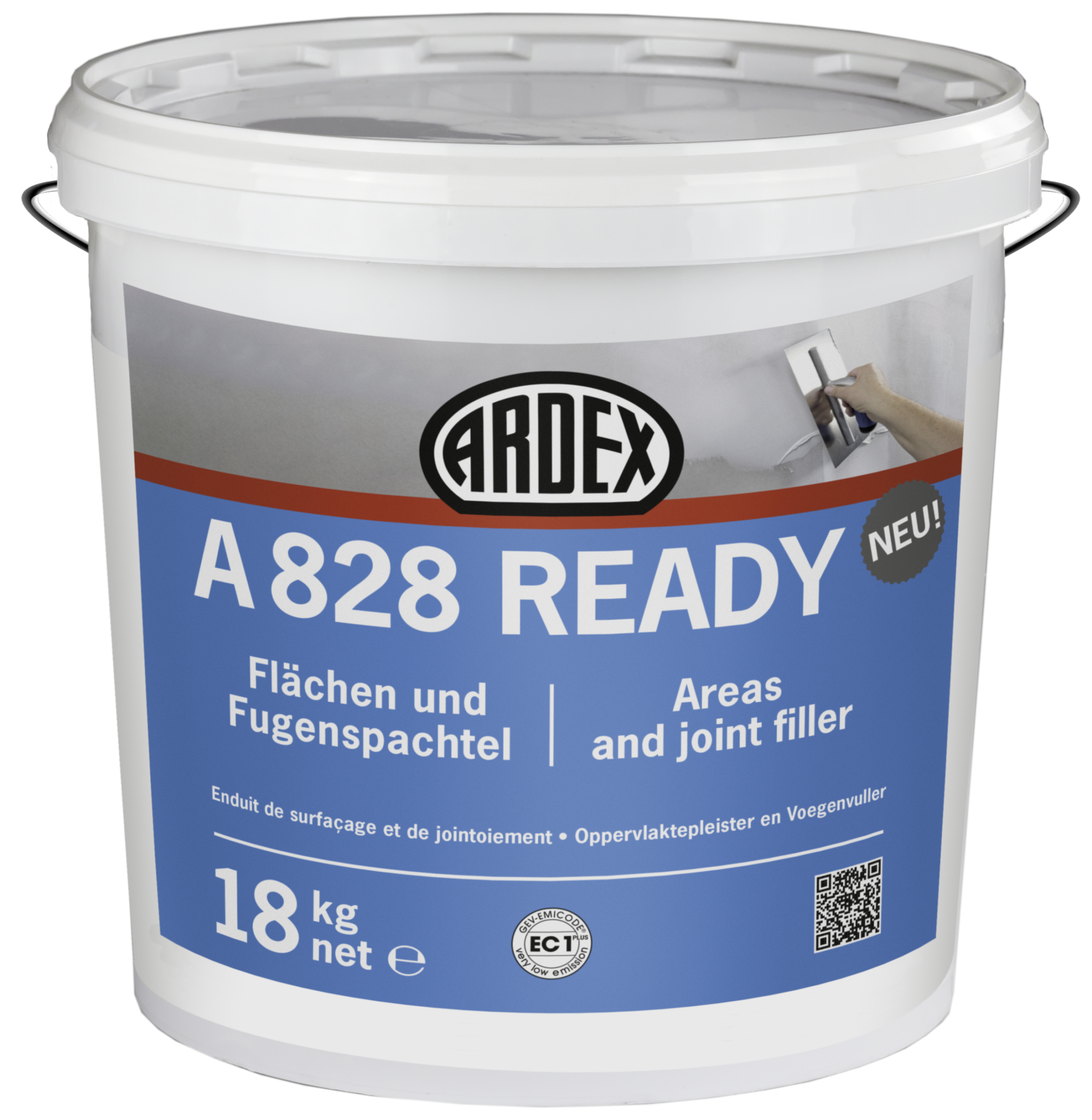 ARDEX_828_Ready_18kg_bucket ARDEX A828 READY špaktele šuvēm un finišam - Image 1
