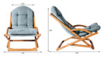 Chalet swing VIP - atpūtas krēsls + galdiņš + paliknis kājām - Image 2