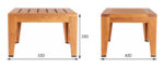 Chalet Lounge- atpūtas krēsls + galdiņš - Image 3