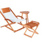 Chalet swing classic - atpūtas krēsls + galdiņš + paliknis kājām