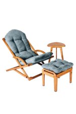 Chalet swing VIP - atpūtas krēsls + galdiņš + paliknis kājām