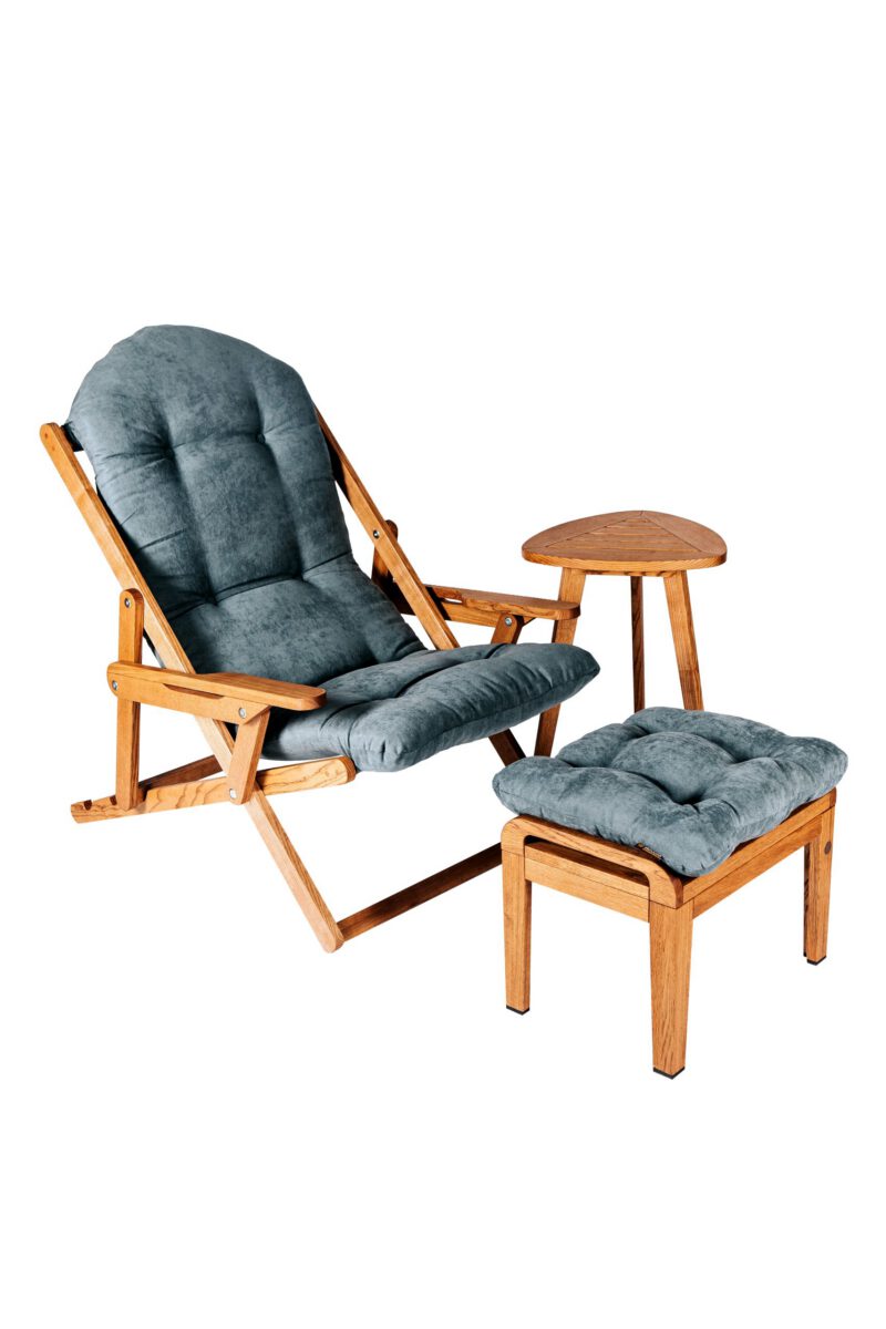 Chalet Chair Soft - atpūtas krēsls + galdiņš + paliknis kājām