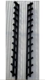 Žalūziju mehānisms komplekts (melns, pulverkrāsots), garums 1m - Image 2