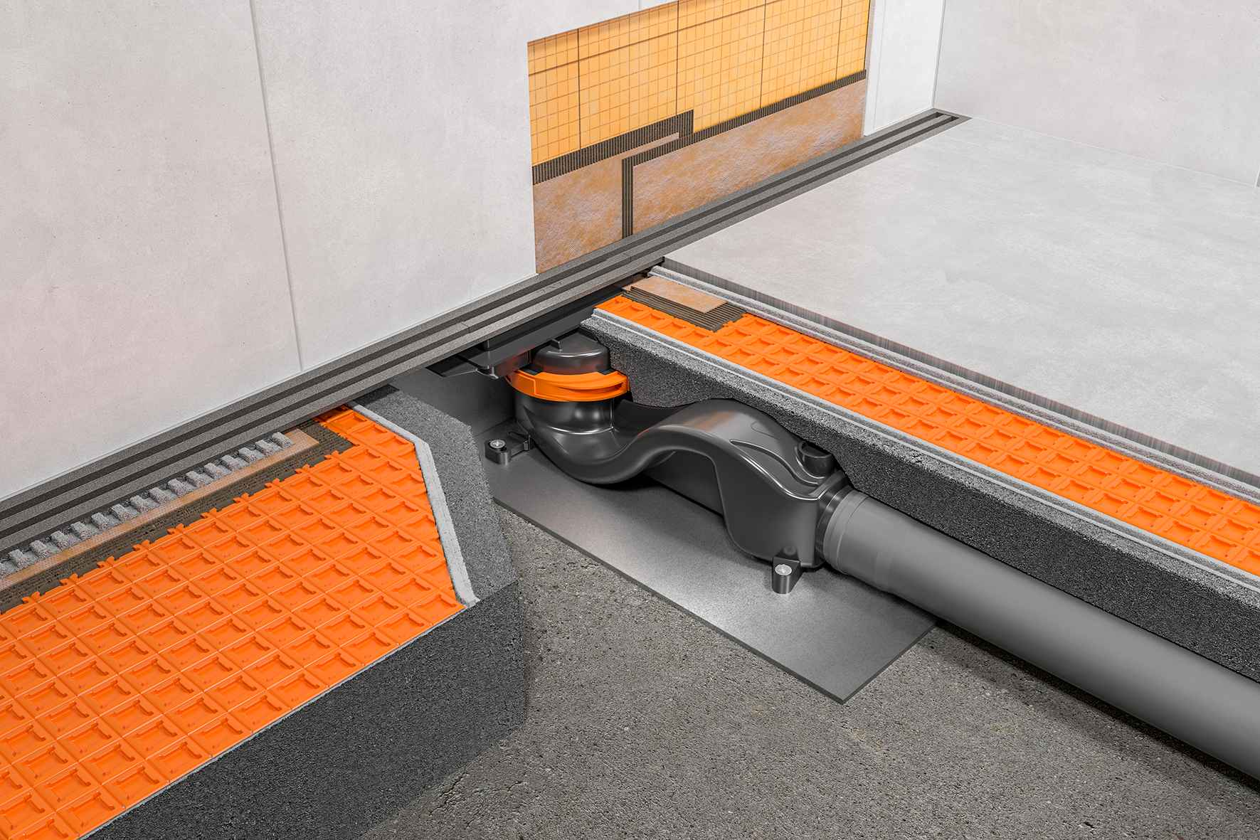 KERDI-LINE-VARIO-H 50 KERDI-LINE-VARIO-H 50 dušas noteces komplekts ar horizontālu izvadu - Image 1