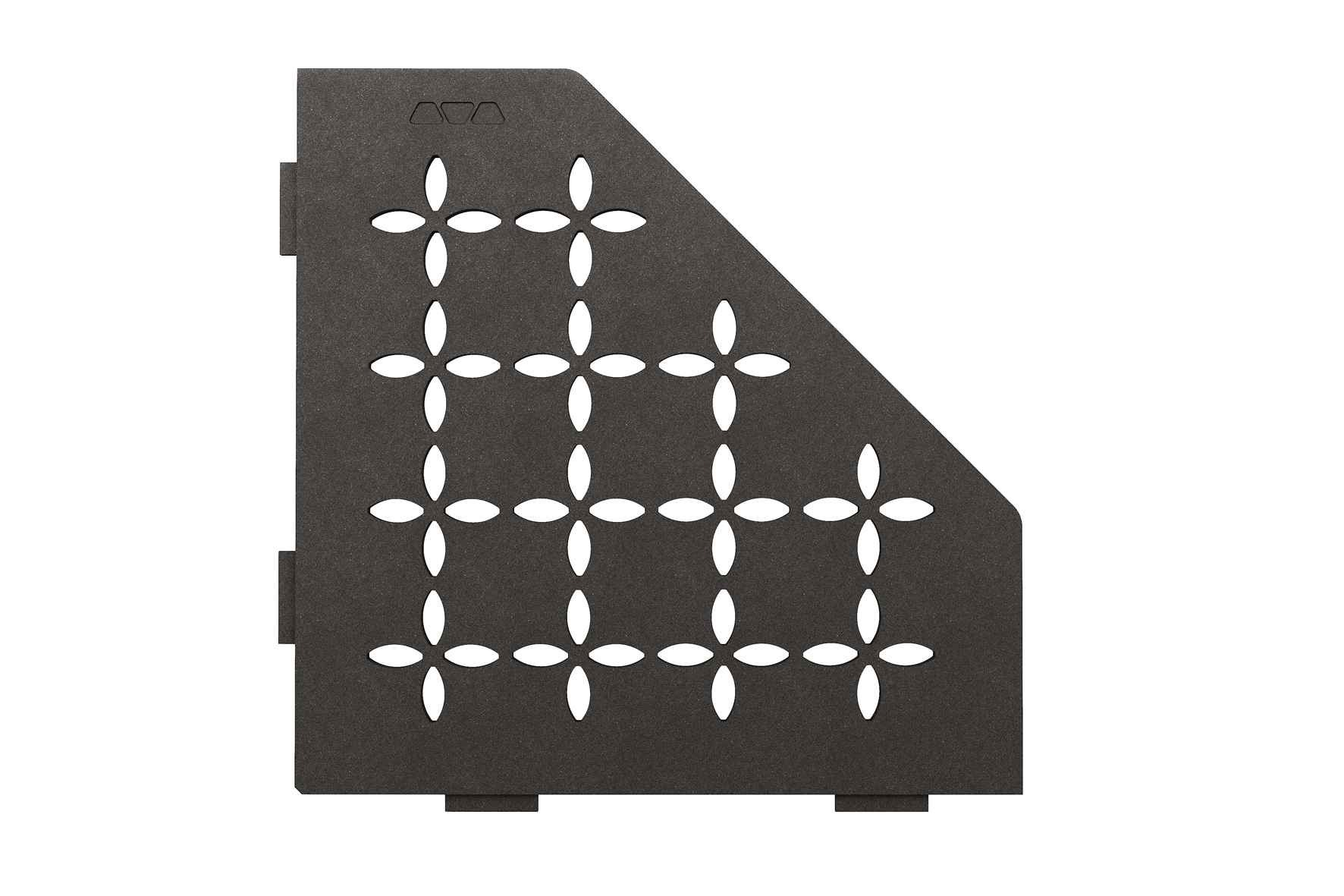 SHELF FLORAL SE S2 D5 TSDA tumšs antracīts SHELF-E-S2 dušas plaukti - Image 1