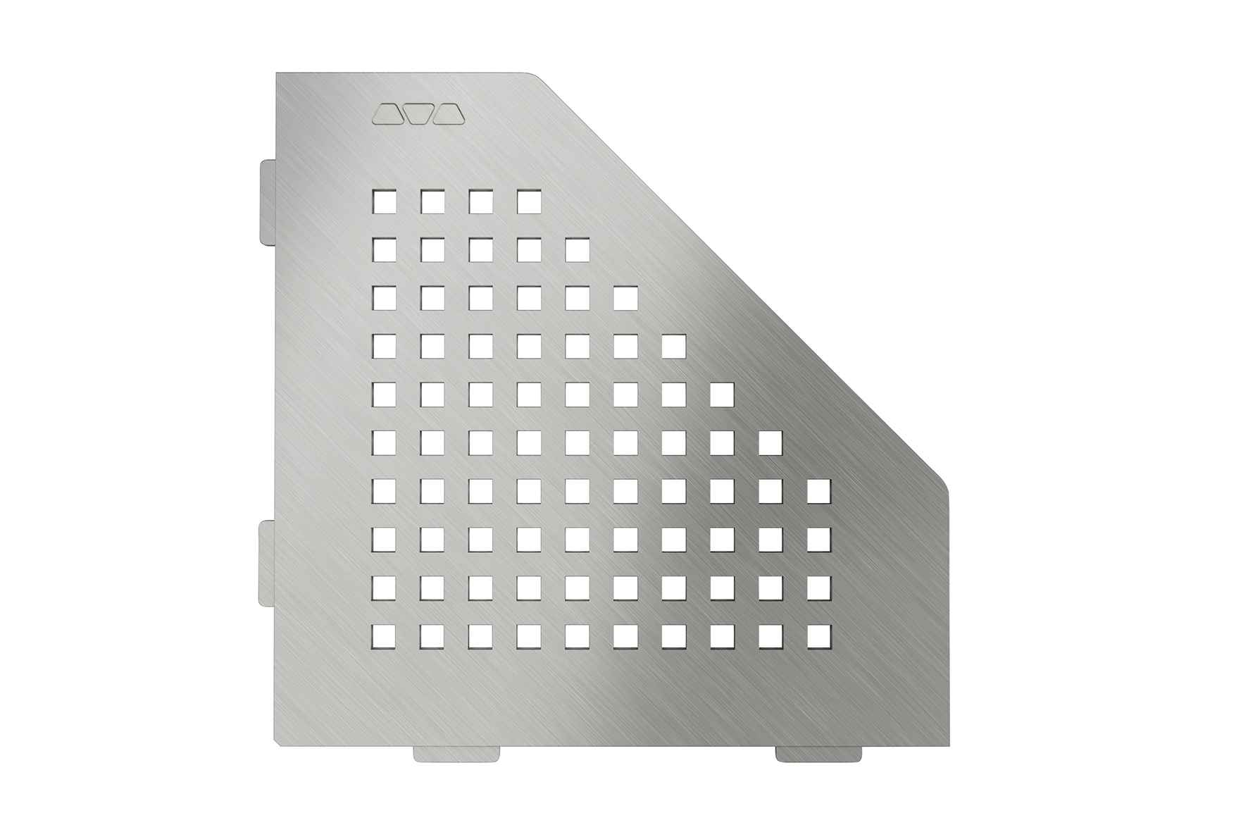 SHELF KVADRĀTS SE S2 D3 EB skrāpēts nerūsējošais tērauds SHELF-E-S2 dušas plaukti - Image 1
