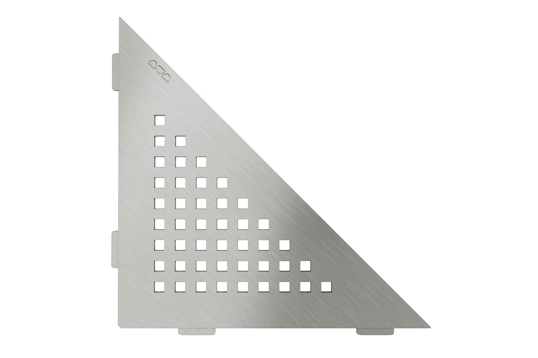 SHELF KVADRĀTS_SE S1 D3 EB skrāpēts nerūsējošais tērauds SHELF-E-S1 dušas plaukti - Image 1