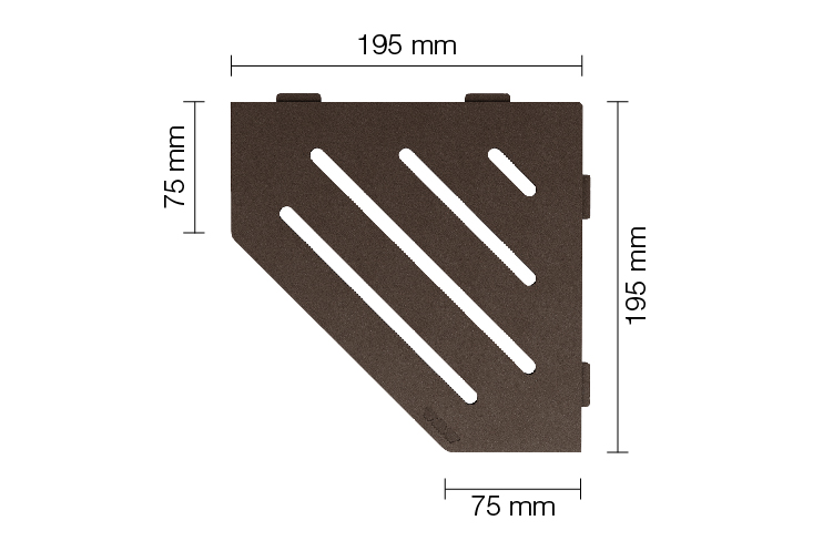 SHELF WAVE SE S2 D10 TSOB bronzas SHELF-E-S2 dušas plaukti - Image 1