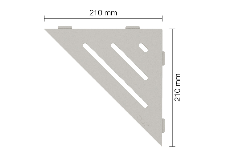 SHELF WAVE_SE S1 D10 TSBG bēšīgi pelēks SHELF-E-S1 dušas plaukti - Image 1