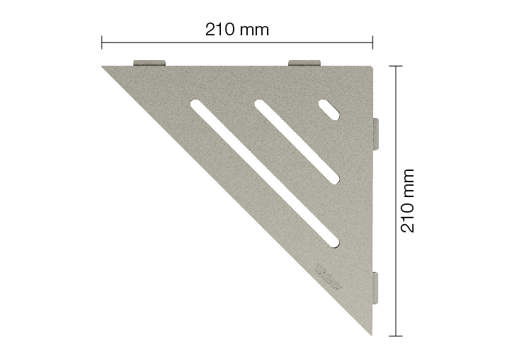 SHELF WAVE_SE S1 D10 TSSG akmens pelēks SHELF-E-S1 dušas plaukti - Image 1