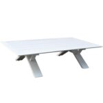 STRYN alumīnija dārza galds 125x71x30 cm