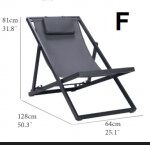 HAMACA Plegable Boston alumīnija salokāmi dārza krēsli 82x64x128 cm, dažādas krāsas