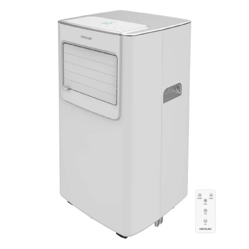 ForceClima 7100 bezskaņas 7000 BTU pārnēsājamais gaisa kondicionieris ar tālvadības pulti.