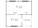 Dārza māja ALEX 6x6 - Image 5