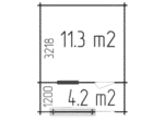 Dārza māja ar terasi ELZA 3,6×4,8 - Image 3
