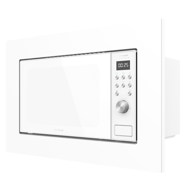 grandheat-2000-built-in-white_1 Cecotec GrandHeat 2000 iebūvētā digitālā mikroviļņu krāsns, 700W - Image 1