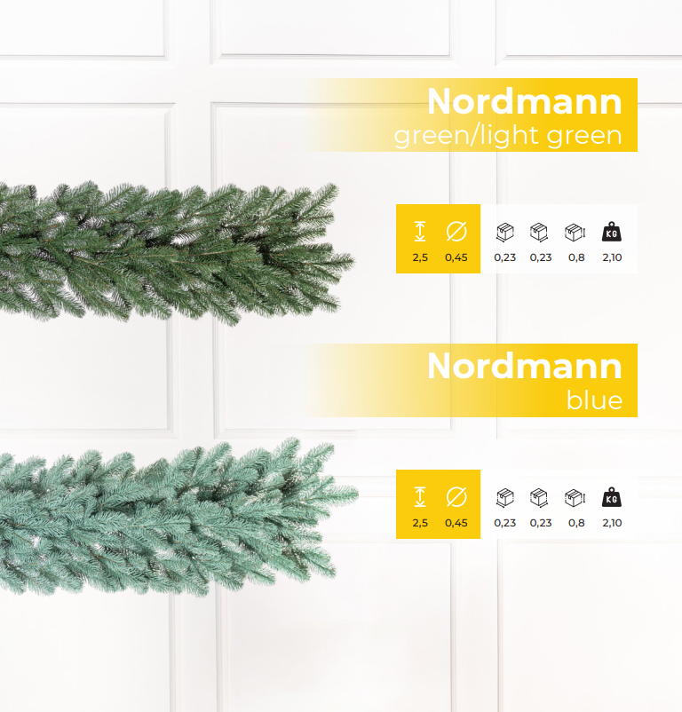 nordman Ziemassvētku virtene Nordmann - Image 1