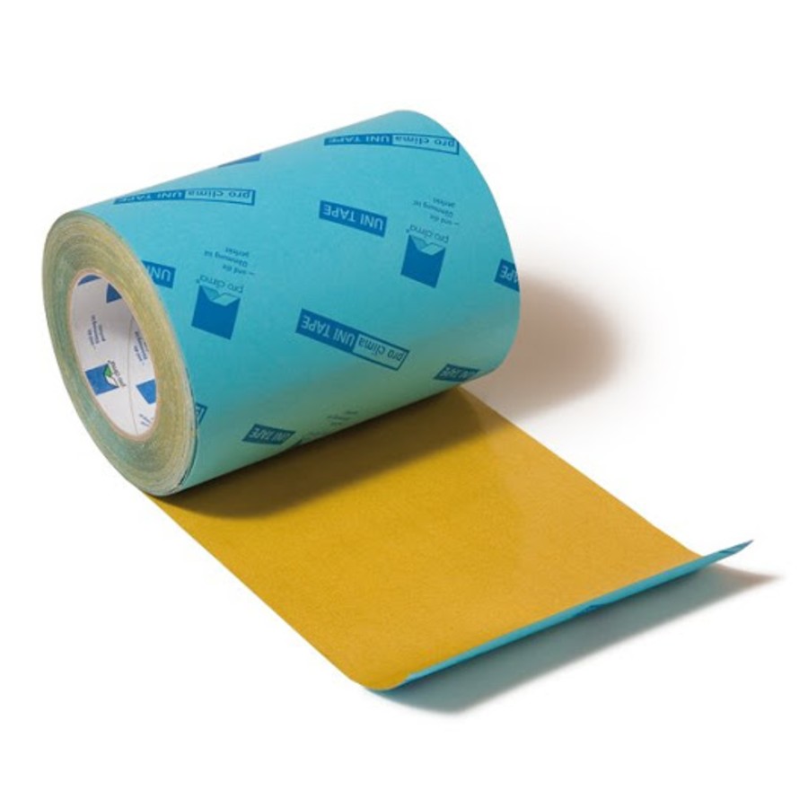 pro-clima-uni-tape-xl-vides-tehnika Pro Clima UNI TAPE patch ir līmlentes veida plāksteris vienkāršai, ātrai un ilgstoši blīvai iepūšamās izolācijas materiāla atvēruma vietas aizlīmēšanai.