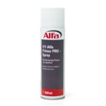 Alfa Primer PRO-Spray ir viegli lietojama un īpaši ātri žūstoša grunts. Grunti var izmantot absorbējošu, šķiedru vai graudainu virsmu gruntēšanai, piemēram, porainā betona, kokšķiedru plātņu, koka skaidu plātņu, ģipša skaidu plākšņu, saplākšņa, ģipša un citiem materiāliem.