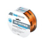 Knauf LDS Solitwin ir vienpusēja līmlente/blīvēšanas lente oranžā krāsā, ārdarbu un iekšdarbu veikšanai, nesošā kārta uz HDPE bāzes ar pastiprinātu armatūru