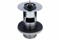 izplūde ar pārplūdi, 1¼ x 60 mm, hromēts misiņš