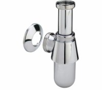 izlietnes sifons, 1¼ x 32 mm, bez noteces, hromēts misiņš