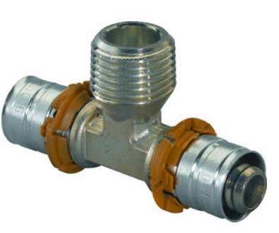 Uponor S-Press Plus trejgabals, 16x1/2"ax16 mm