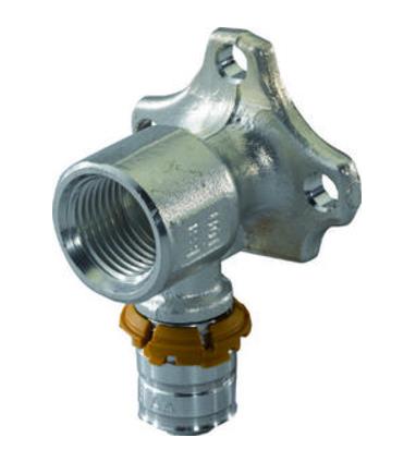 Uponor S-Press Plus sienas izvads ar plāksni, 20x3/4" i, (ausainis)