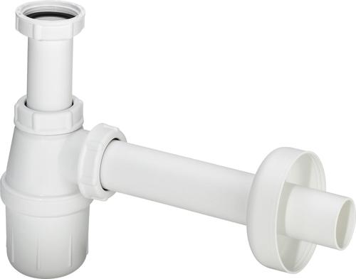 izlietnes sifons, 1¼ x 32 mm, plastmasa, balta