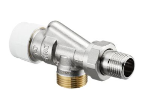 radiatora termoventilis AV9, DN15, 3/4" x 1/2", PN 10, Axial