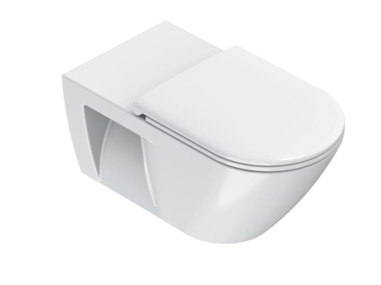 pods Sfera Newflush, stiprināms pie sienas, 360x700 mm, balts