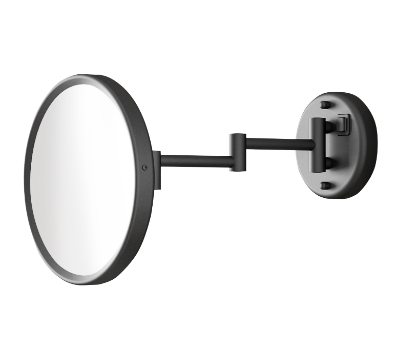 spogulis ar apgaismojumu Saraht, d=160 mm, 3x palielina, pie sienas, matēts melns spogulis ar apgaismojumu Saraht, d=160 mm, 3x palielina, pie sienas, matēts melns - Image 1