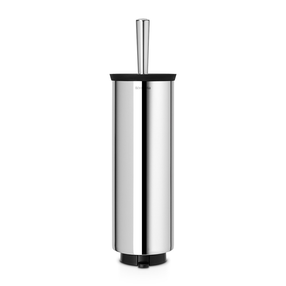 tualetes poda birste un turētājs Profile, brilliant steel