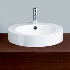 izlietne, d=450 mm, emaljēts tērauds, balta