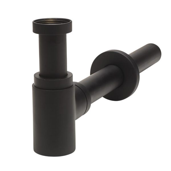izlietnes sifons Lineis Mini, 1¼  x 32 mm, matēts melns