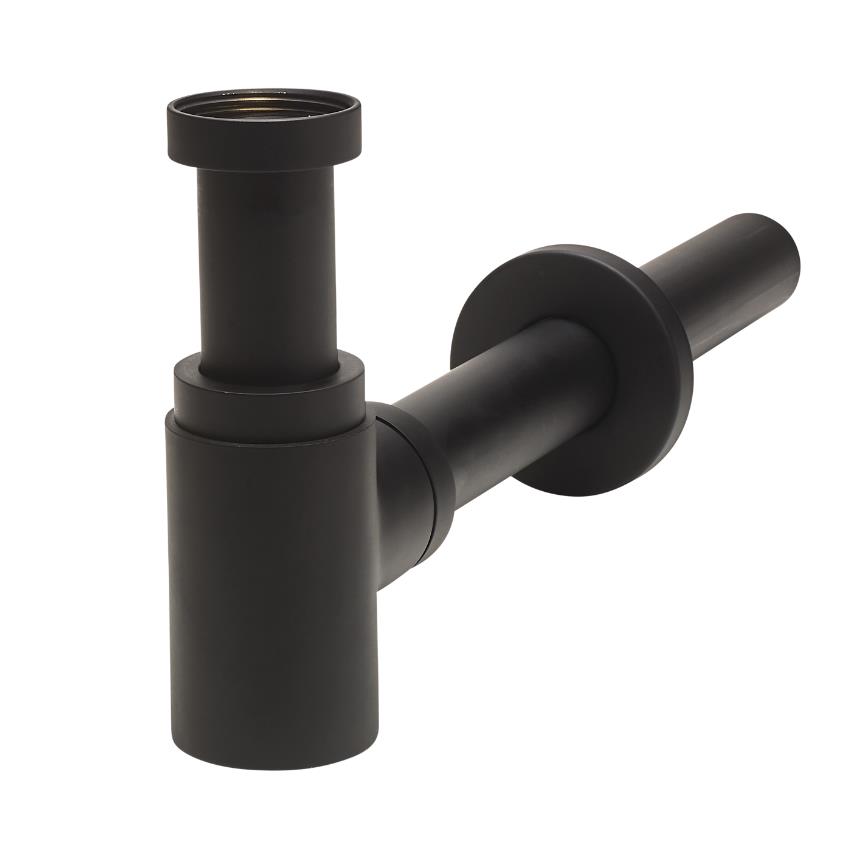 izlietnes sifons Lineis Mini, 1¼  x 32 mm, matēts melns