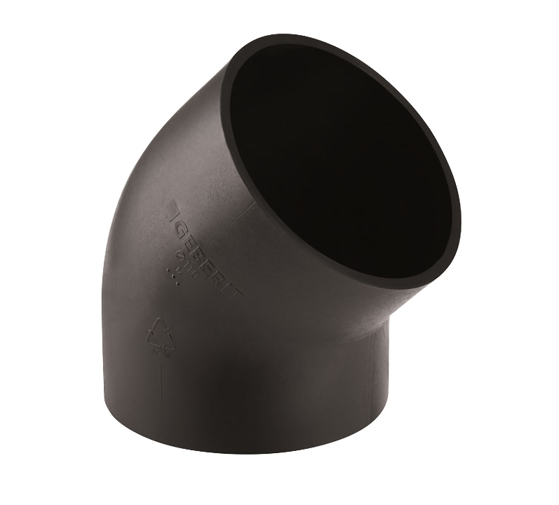 PE-HD līkums 45°, d=40 mm