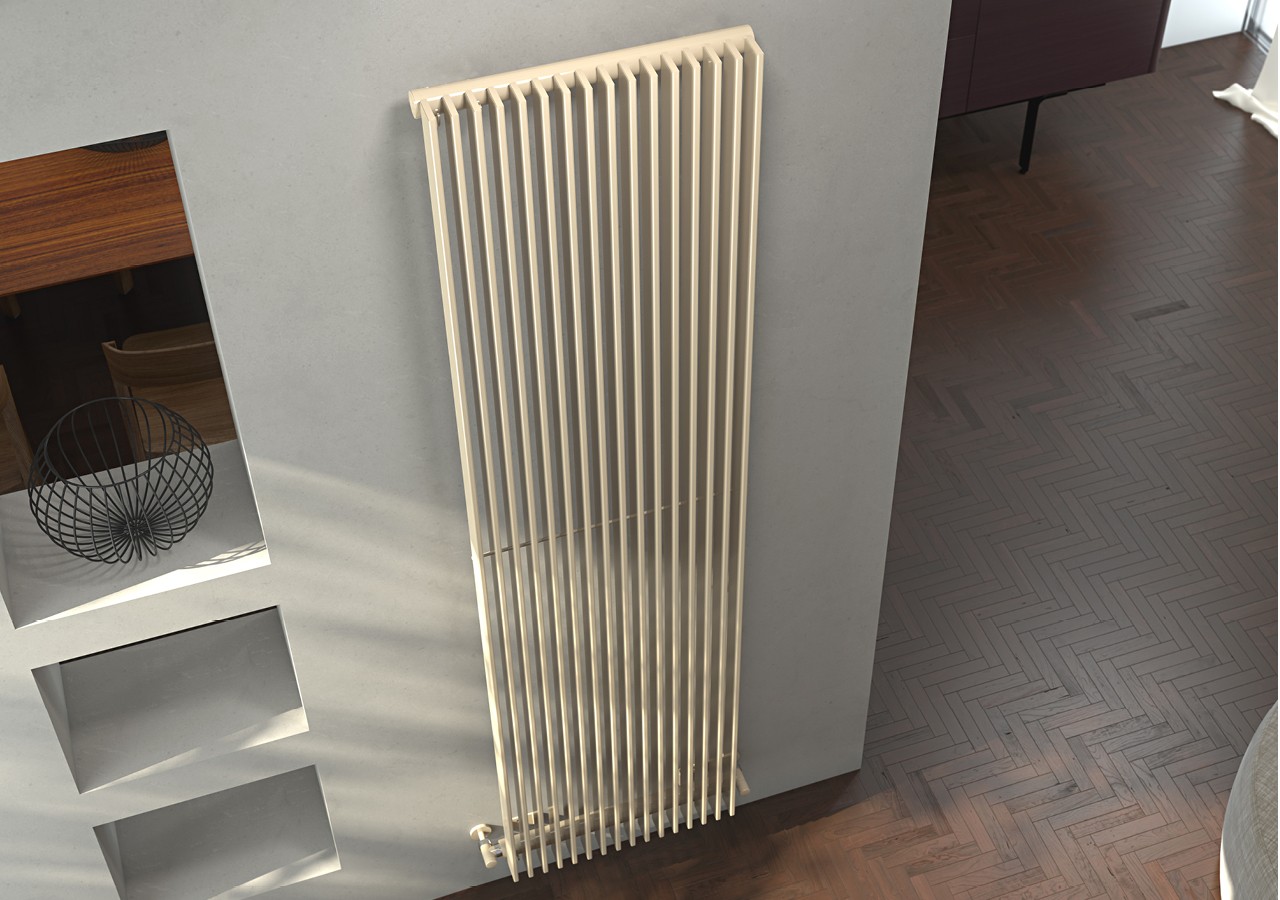 deko radiators Keira Vertical, 540x383 mm, 13 sekcijas, V2, krāsots