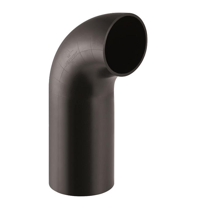 PE-HD līkums 15°, d=110 mm, pagarināts
