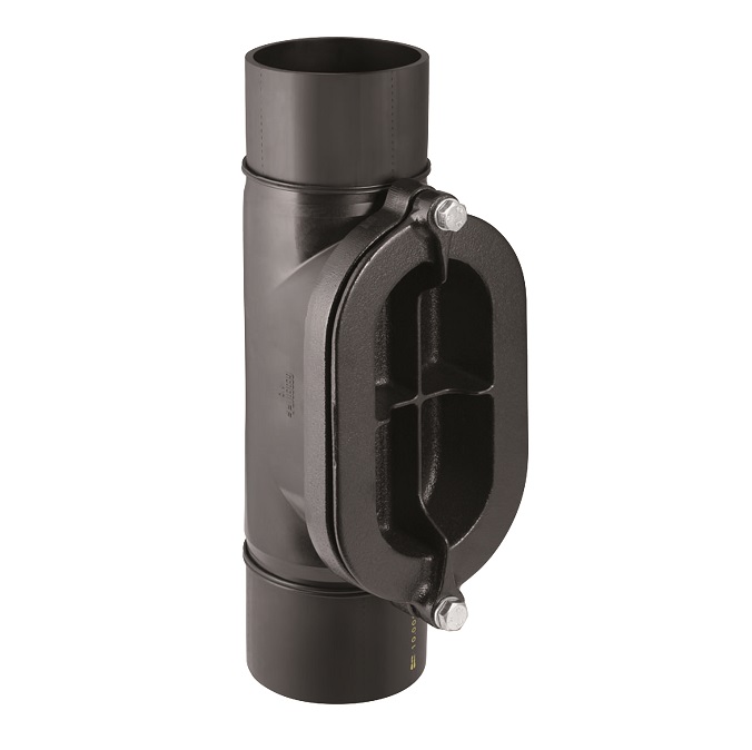 PE-HD revīzija 90°, d=110 mm