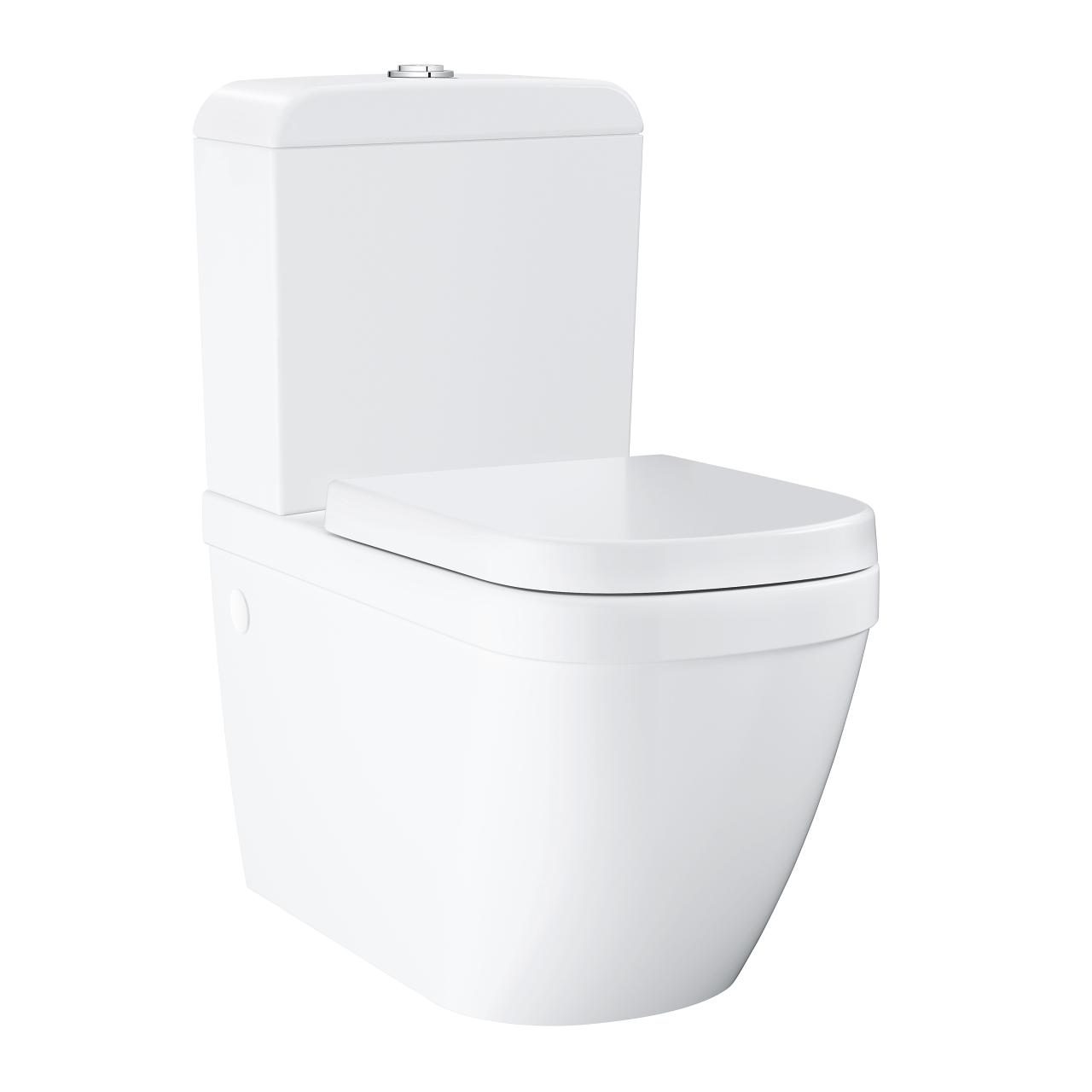 pods ar QR/SC vāku EuroCeramic Triple Vortex, 368x670 mm, universāls izvads, balts