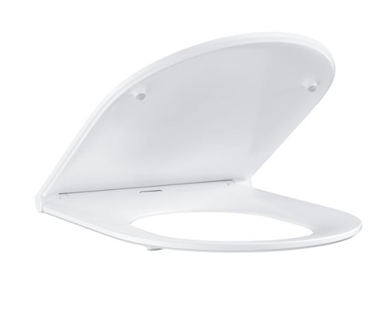poda sēdriņķis ar vāku BauCeramic Slim, QR/SC, balts