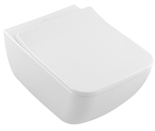 pods Venticello Rimless, stiprināms pie sienas, 375x560 mm, SupraFix, DirectFlush, balts
