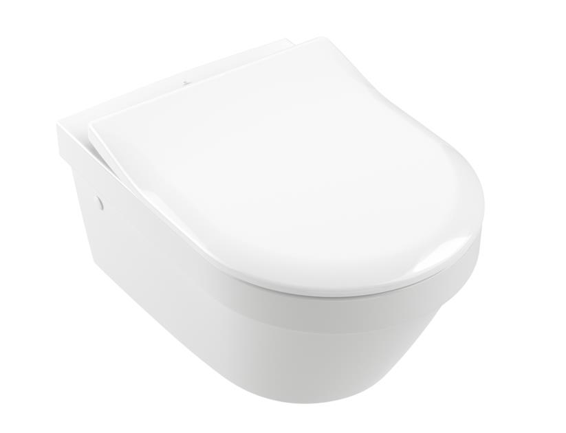 pods Architectura Oval Rimless, stiprināms pie sienas, 370x530 mm, balts